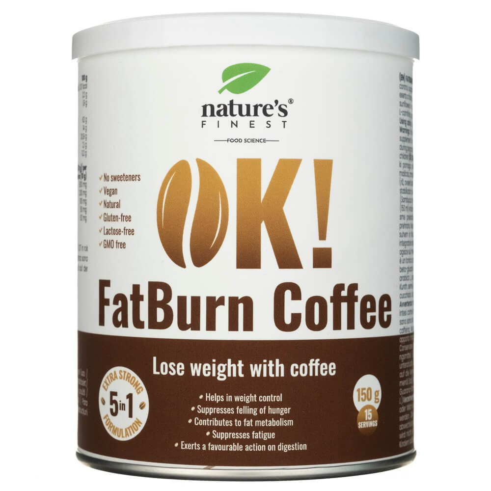 Nature's Finest, OK! FatBurn Coffe, 150 g