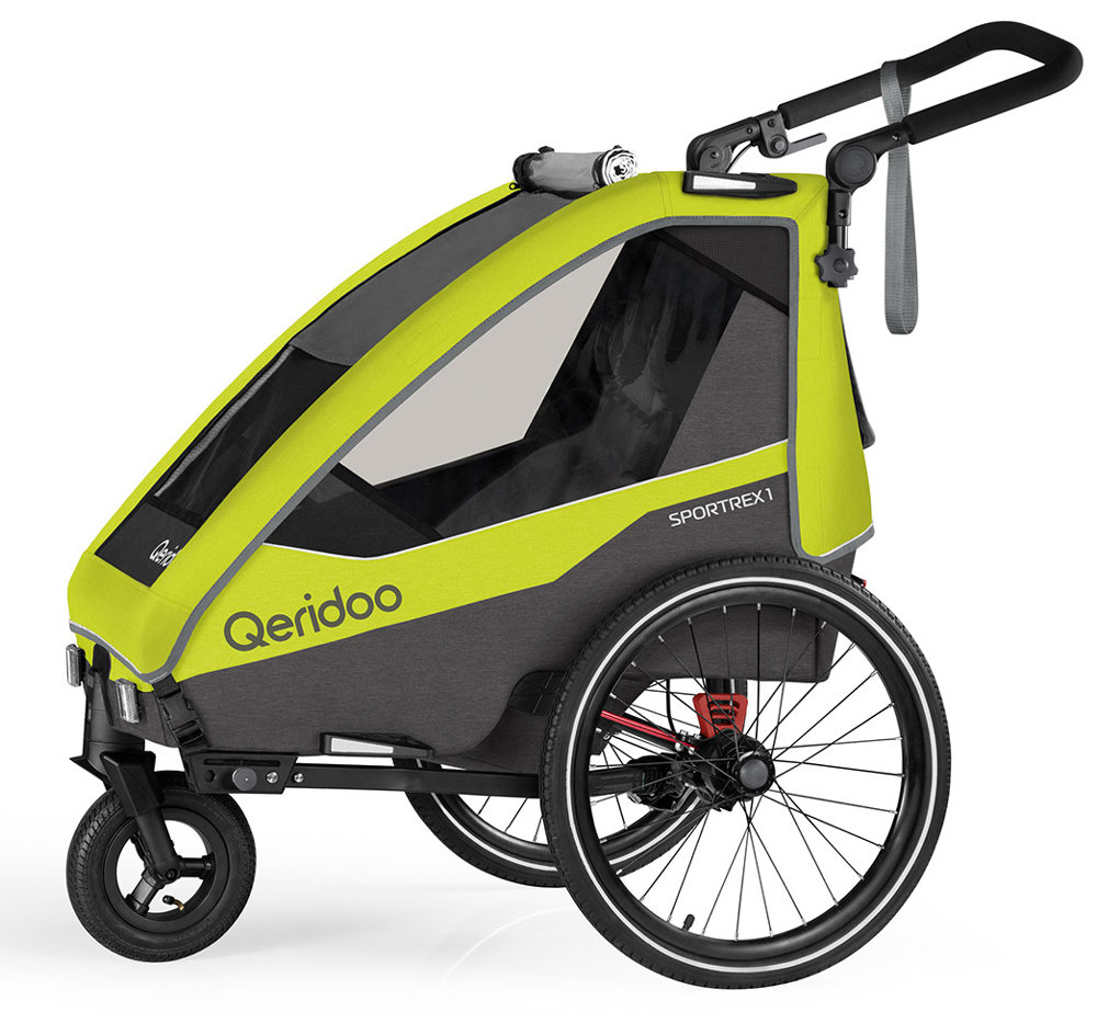 Przyczepka rowerowa Qeridoo Sportrex1 Lime Green