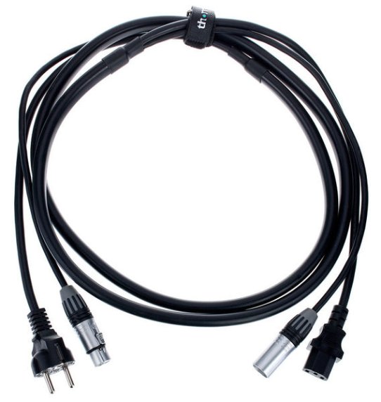 Kabel zasilająco-sygnałowy XLR IEC 2,5 m the sssnake