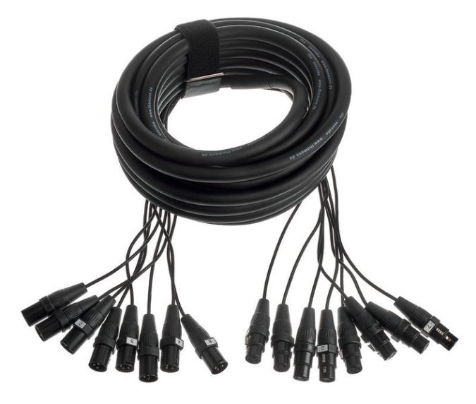 Kabel wieloparowy multicore XLR - XLR 10 m 8 kanałów the sssnake