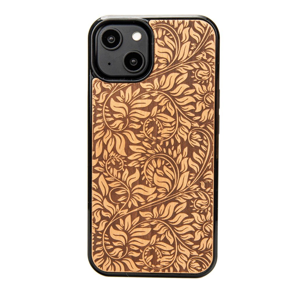 Drewniane Etui Bewood iPhone 14 LIŚCIE JABŁOŃ