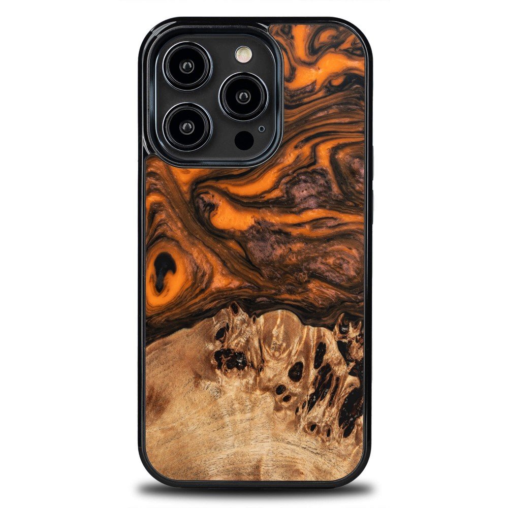 Etui Bewood Unique - iPhone 14 Pro - Orange