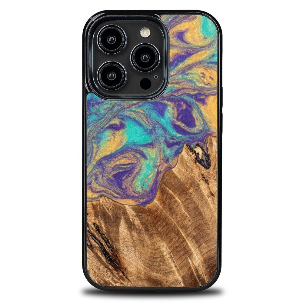Etui Bewood Unique - iPhone 14 Pro - Planets - Merkury