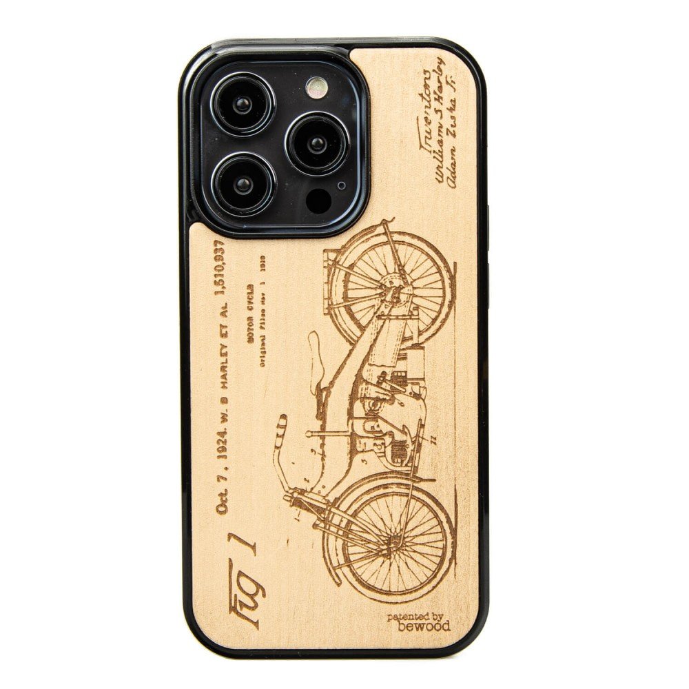 Drewniane Etui Bewood iPhone 14 Pro HARLEY PATENT ANIEGRE