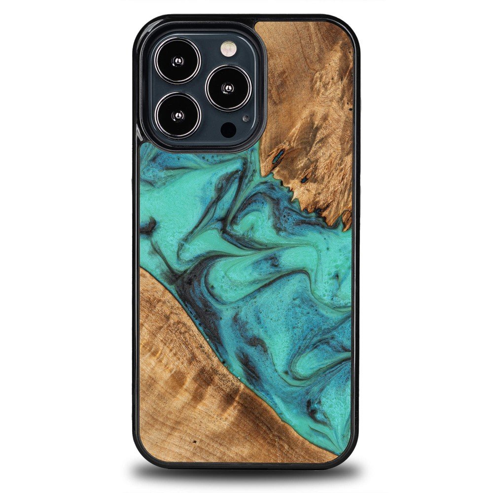 Etui Bewood Unique - iPhone 13 Pro - Turquoise