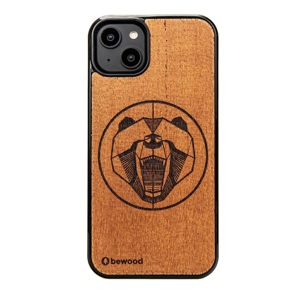 Drewniane Etui Bewood iPhone 14 Plus NIEDŹWIEDŹ MERBAU