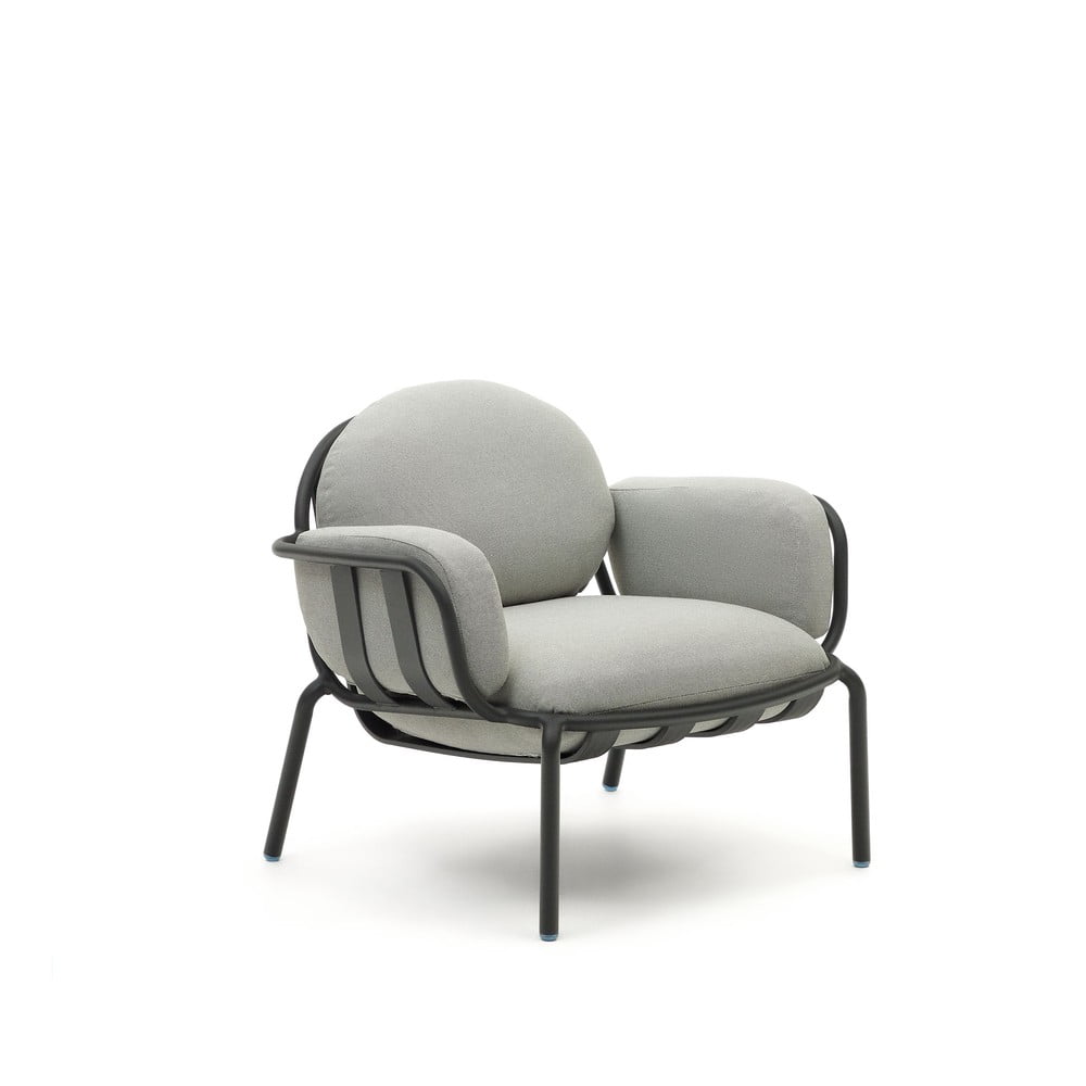 Szary metalowy fotel ogrodowy Joncols – Kave Home