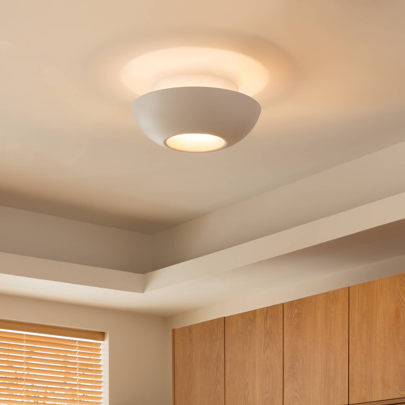 Lucande Kellina lampa sufitowa biała