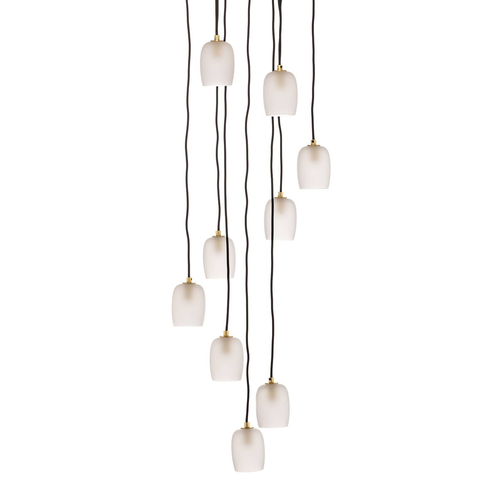 Lucande Taylan lampa wisząca 9-punktowa okrągła
