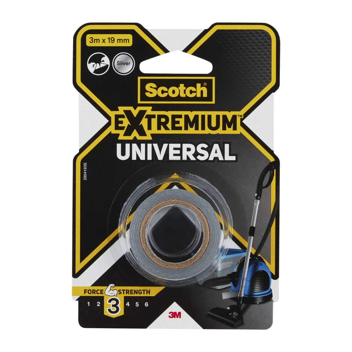 Taśma naprawcza Universal Extremium 19 mm x 3 m srebrna Scotch 4054596720787