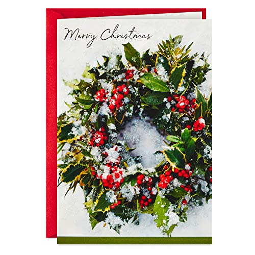 Hallmark Pudełkowane kartki świąteczne, śnieżny wieniec (40 kartek i kopert)