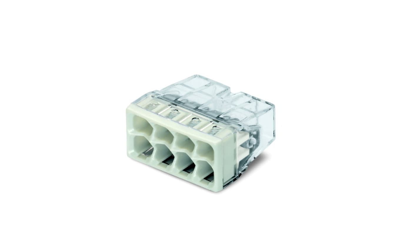 Szybkozłączka 8x 0,5-2,5mm2 transparentna/jasnoszara 2273-208 /opakowanie 10szt/ 2273-208/995-010