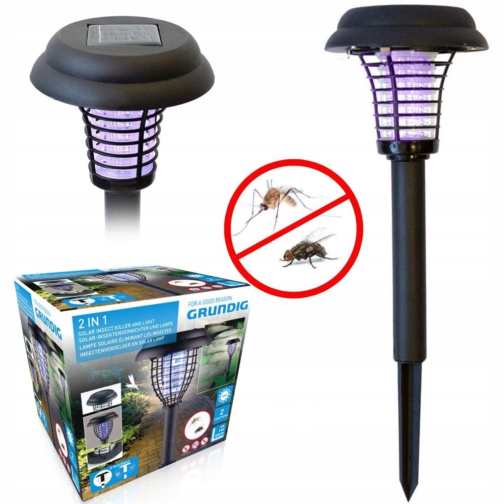 Grundig Grundig 12217 - Lampa solarna LED i pułapka na owady LED / 1xAA