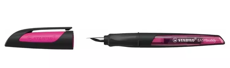 Pióro wieczne Easybuddy czarny/magenta stalówka - Stabilo