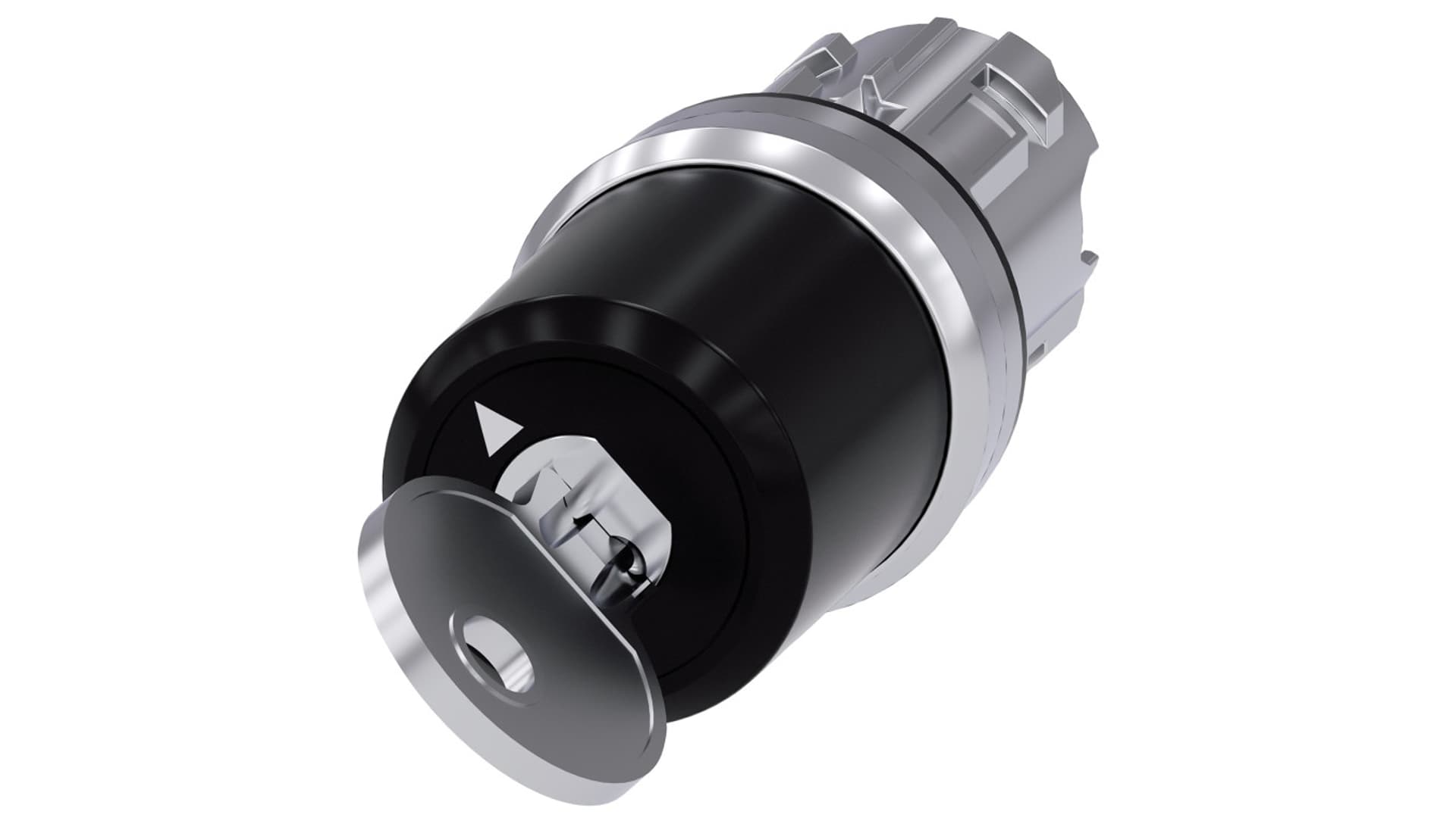 Siemens Przełącznik z kluczem 22mm okrągły metal błyszczący nr zamka SSG10 2 poz. O-I monost. kąt zał. 90st. 3SU1050-5BF11-0AA0 3SU1050-5BF11-0AA0