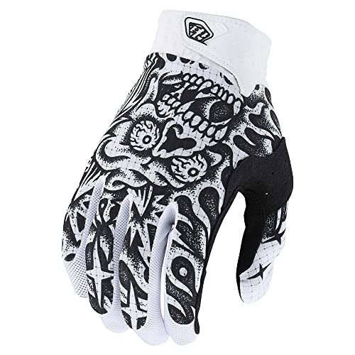 Troy Lee Designs Lekkie rękawiczki motocross i MTB Air Skull Demon z optymalnym uchwytem dla chłopców