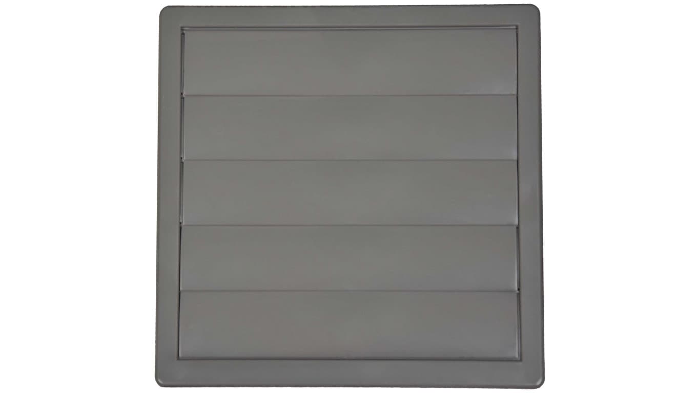 Kratka z żaluzją regulowana o średnicy 80-150 mm 170x170 szara /02-333