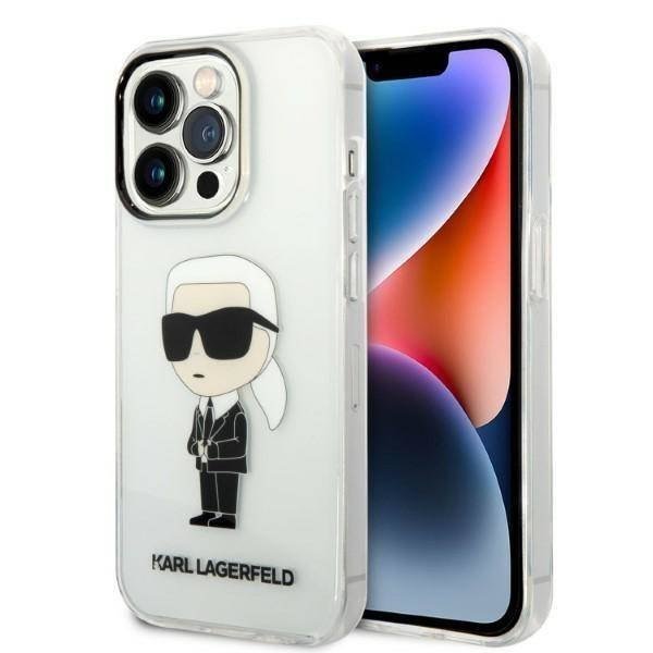Karl Lagerfeld  Obudowa dla telefonów komórkowych IML Ikonik NFT na Apple iPhone 14 Pro KLHCP14LHNIKTCT przezroczysty