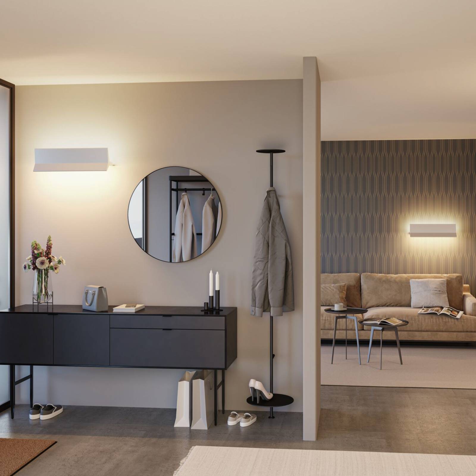 Paulmann Stine kinkiet LED, ZigBee, CCT, biały