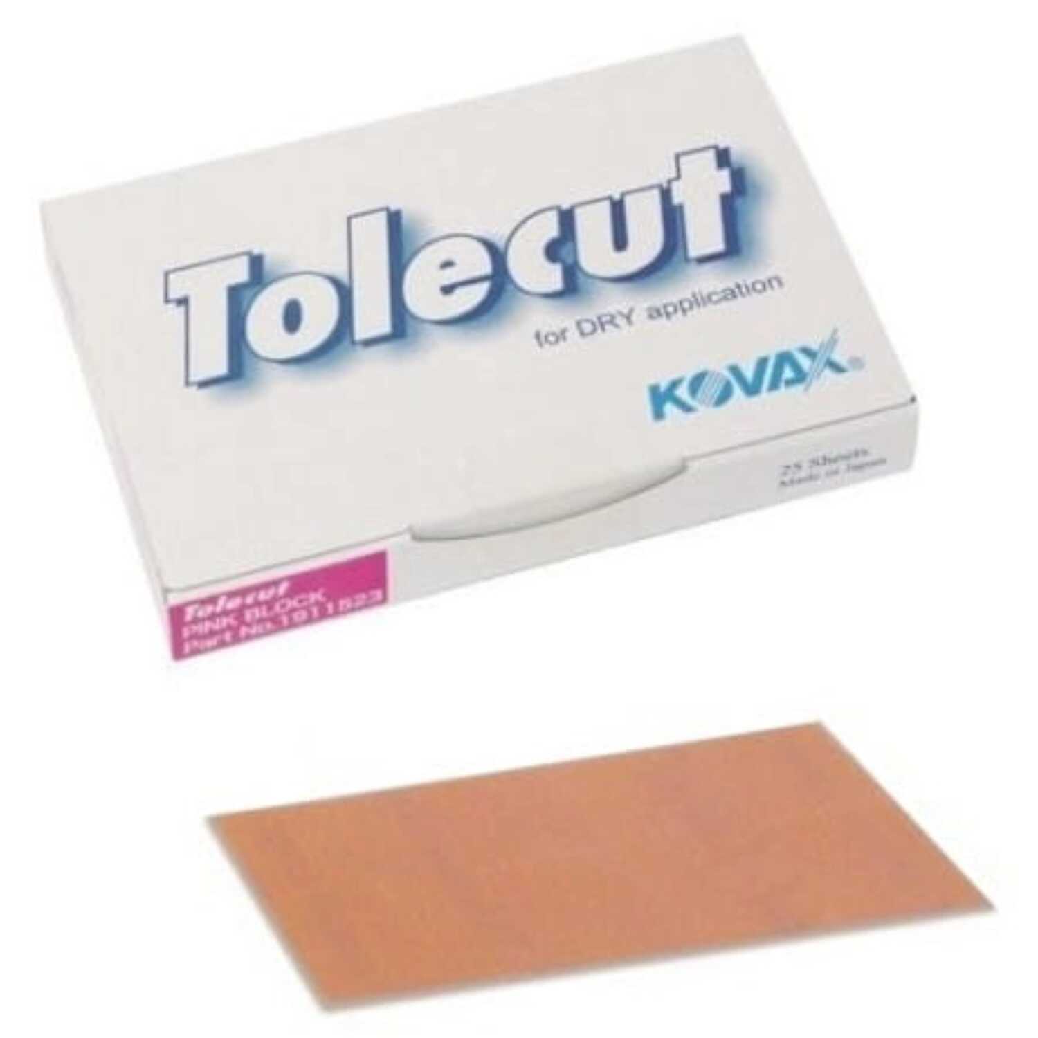 KOVAX Tolecut Pink - Samoprzylepny materiał ścierny 29x35mm 1/8 CUT K1500