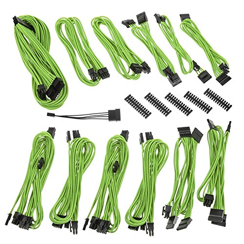 BitFenix Kabel zasilający Alchemy 2.0 PSU Cable Kit, SSC-Series - grün (BFX-ALC-SSCNV-RP)