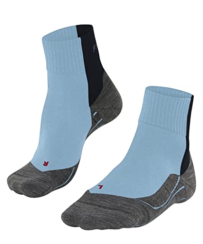 FALKE Mężczyźni Skarpety do wędrówek TK5 Wander Cool Short Bicolour M SSO Lyocell przeciw pęcherzom cienkie 1 Para, Niebieski (Arctic Sky 6253), 39-41