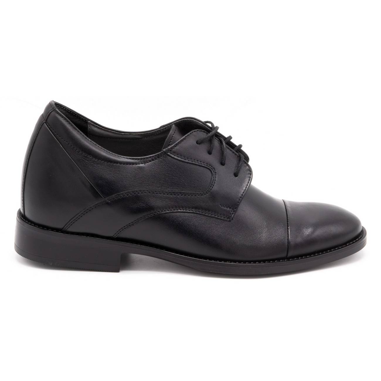 Buty męskie podwyższające casual P14 czarne - Buty Olivier