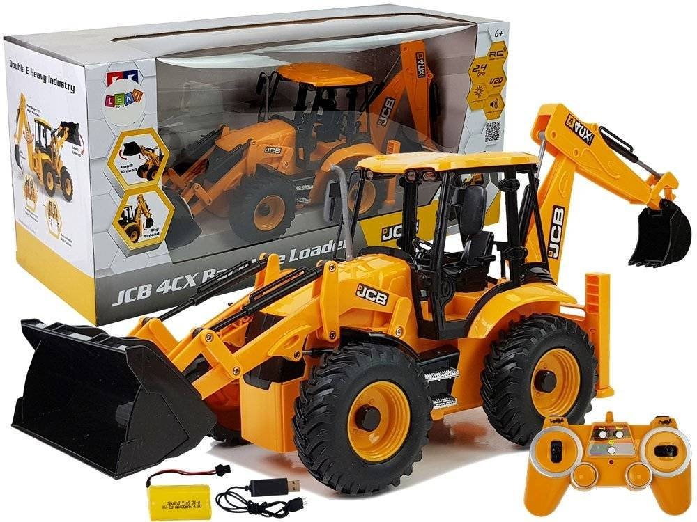 Import LEANToys Koparka z Łyżką Zdalnie Sterowana 2.4G 1:20 Dźwięk Światła LT-8393-0