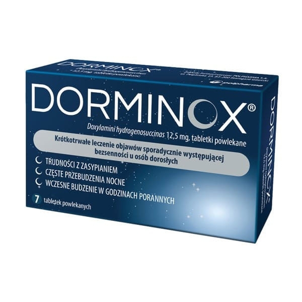 Dorminox 12,5mg x7 tabletek