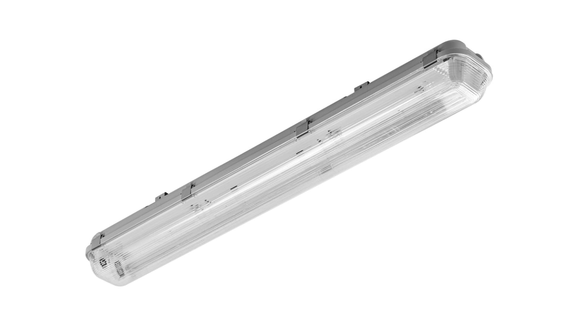 Oprawa hermetyczna G-TECH pod tuby LED 2x18W T8 LED-J, G13, 649mm, IP65, IK06, ABS/PS, szary GT-HEL218-00