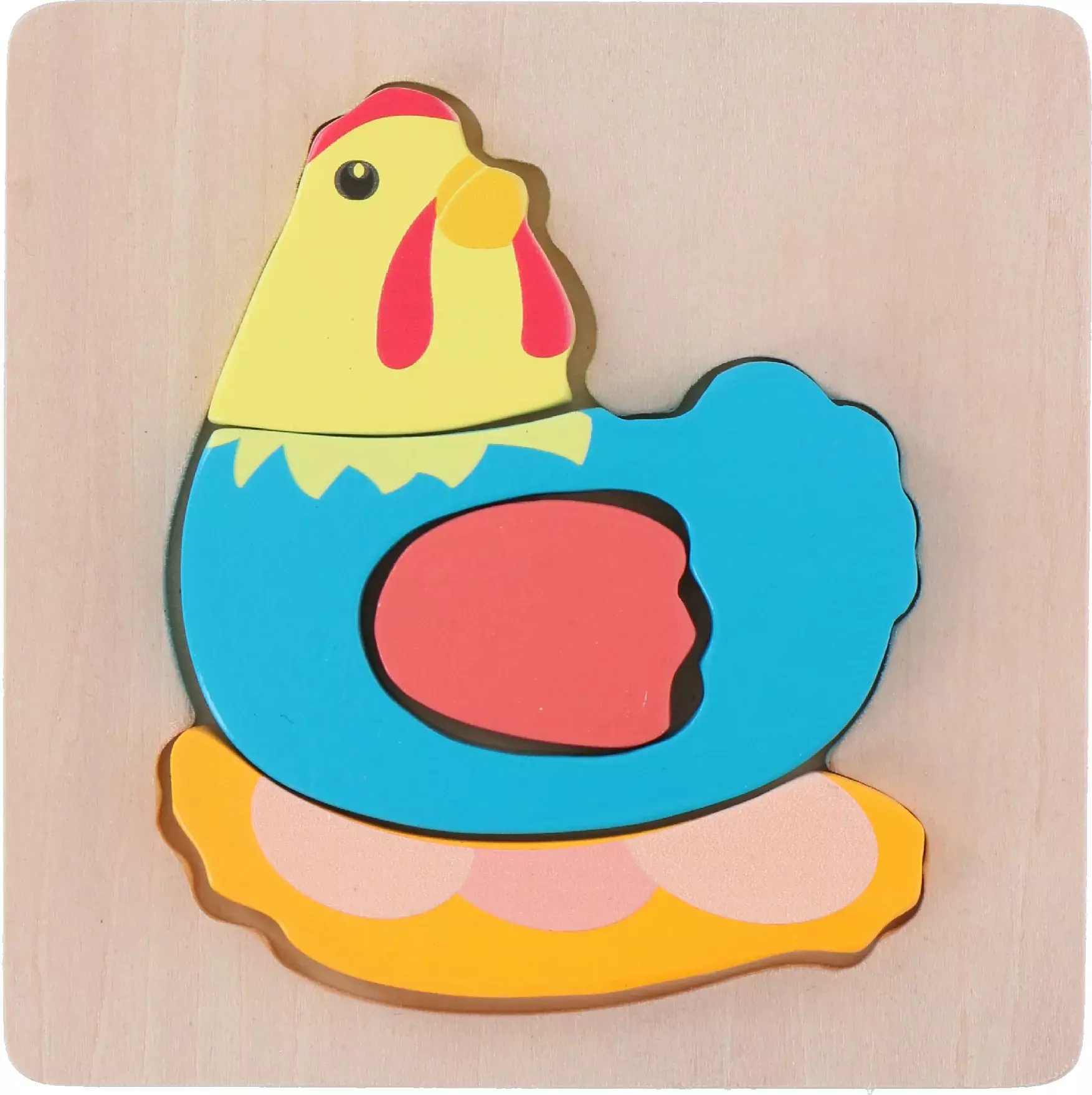 Puzzle drewniane edukacyjne układanka MARIONETTE 5el