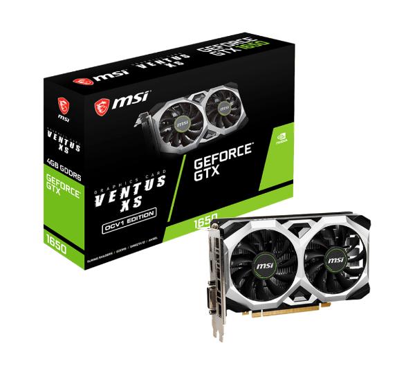 MSI GeForce GTX 1650 D6 VENTUS XS OCV1 - 4GB - GDDR6 - 128bit