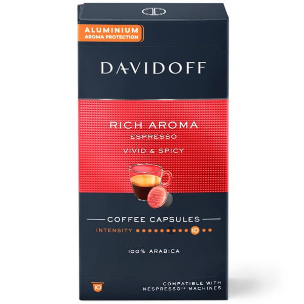 Kawa w kapsułkach DAVIDOFF Rich Aroma 10 kapsułek
