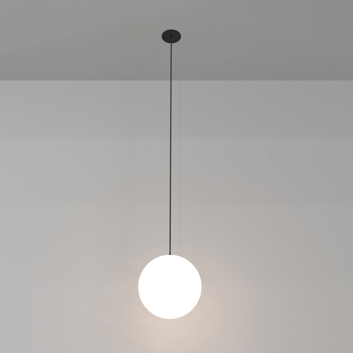Kulista lampa wisząca Luna P039PL-5W4K-20-B Maytoni LED 5W 4000K biała czarna