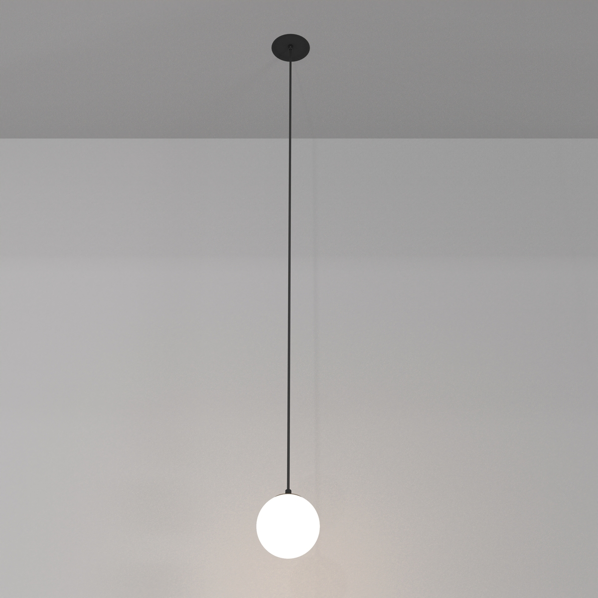 Lampa wisząca Luna P039PL-5W3K-10-B Maytoni LED 5W 3000K nad stół biała czarna