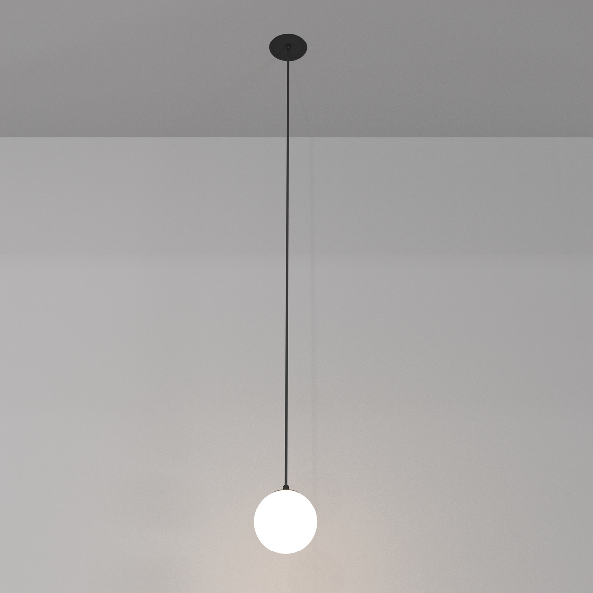 Lampa wisząca Luna P039PL-5W3K-10INS-B Maytoni LED 5W 3000K ball biała czarna