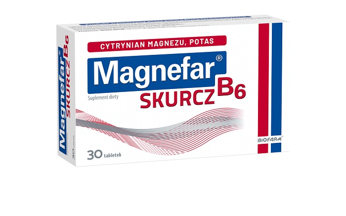 Magnefar B6 skurcz 30 tabletek