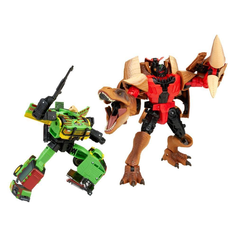 Zestaw 2 figurek Jurassic Park x Transformers Generations - Tyrannocon Rex & Autobot JP93