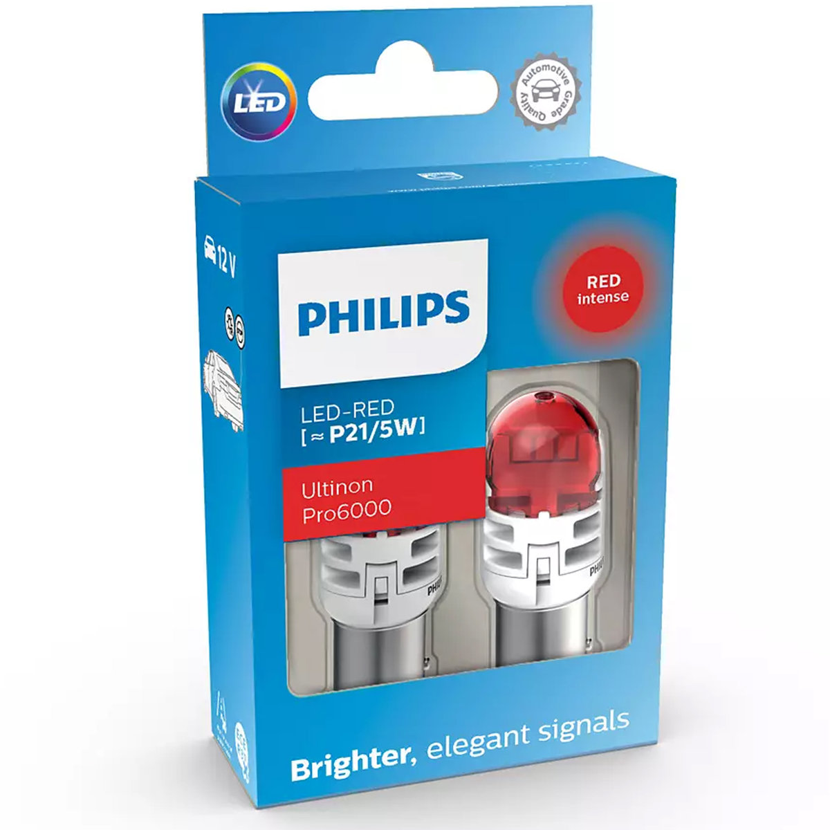 Philips P21/5W Red Ultinon Pro6000 Si Samochodowa Żarówka Sygnalizacyjna