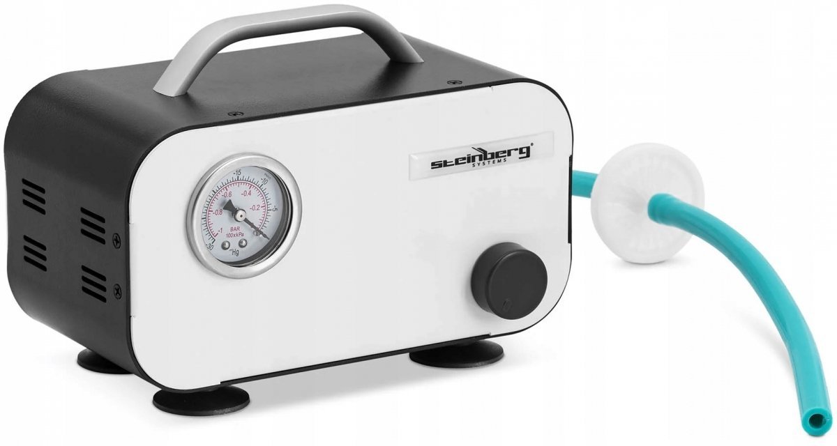 Steinberg Systems Pompa próżniowa - manometr - 15 l/min - bezolejowa SBS-LAB-100