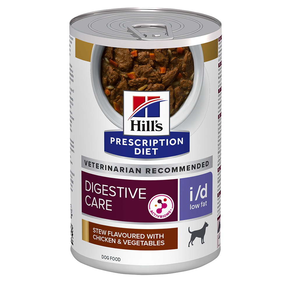 Hill's Prescription Diet i/d Digestive Care Low Fat gulasz, kurczak - 24 x 156 g