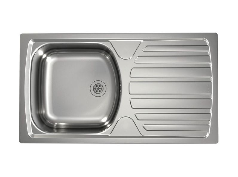 Alveus Basic 170 Zlewozmywak stalowy jednokomorowy 78x43,5 cm len 1136536