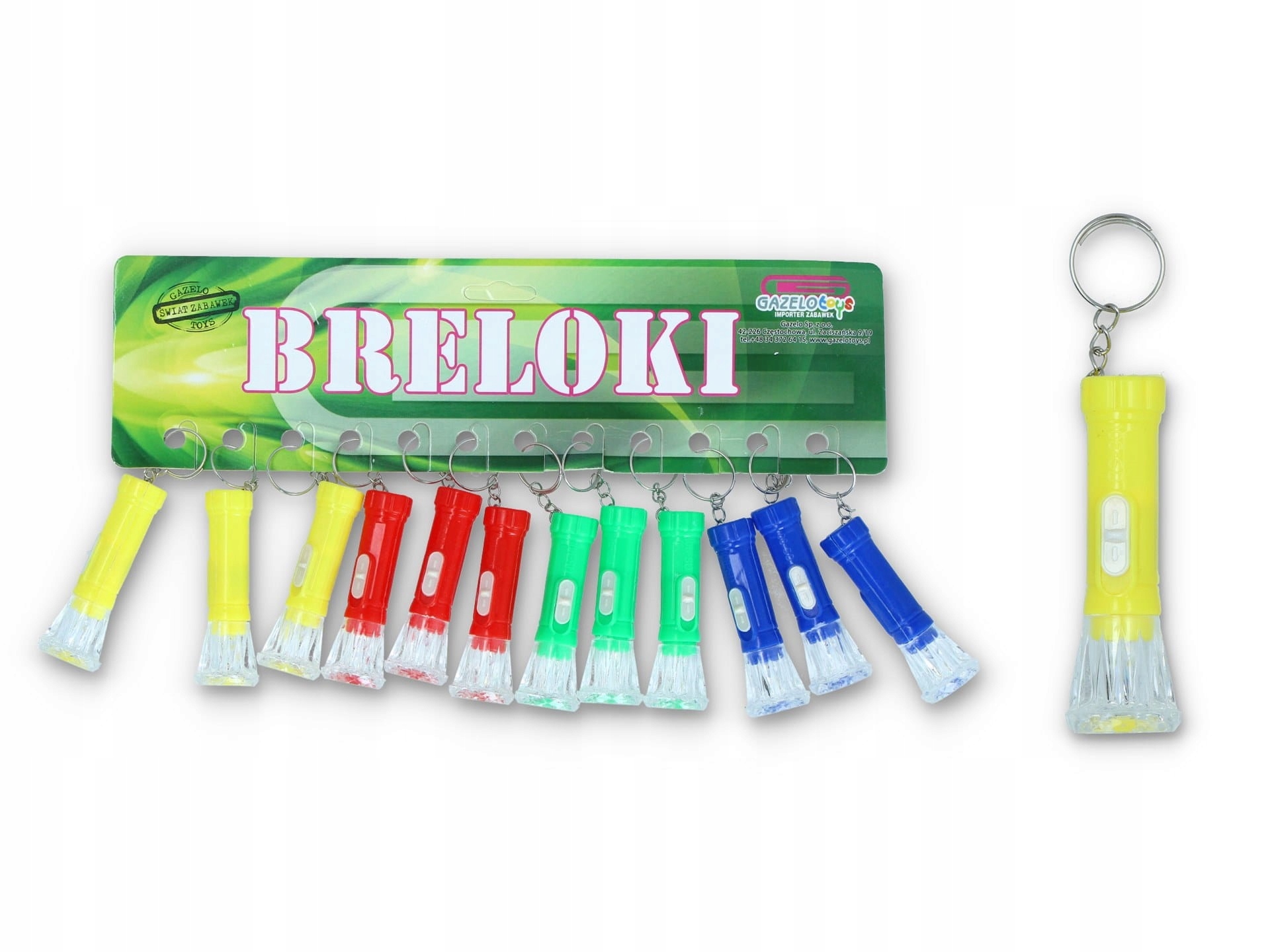 Brelok Breloczek Do Kluczy Latarka 12 Szt 34B