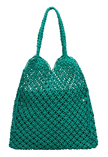 s.Oliver TOTE LARGE: makrama -Shopper z kieszenią wewnętrzną, 7646, Western