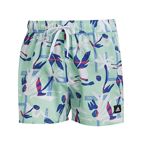 adidas, Flo Clx Vsl, kostium kąpielowy, pulsomiętowy/biały, XL, męski