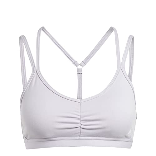 adidas Kobiety Średnie wsparcie sportowe stanik, Silver Dawn, S