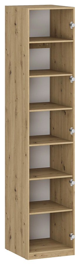 Korpus szafy z półkami 50 cm dąb artisan E4-C25