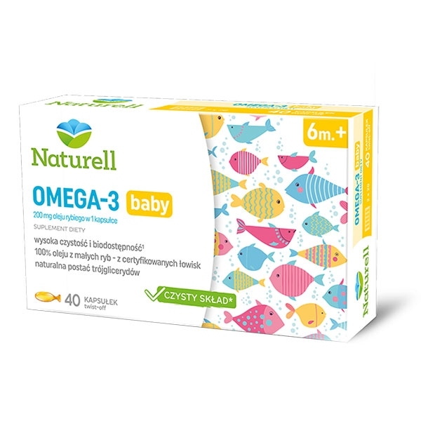 Naturell Omega-3 baby x40 kapsułek twist-off