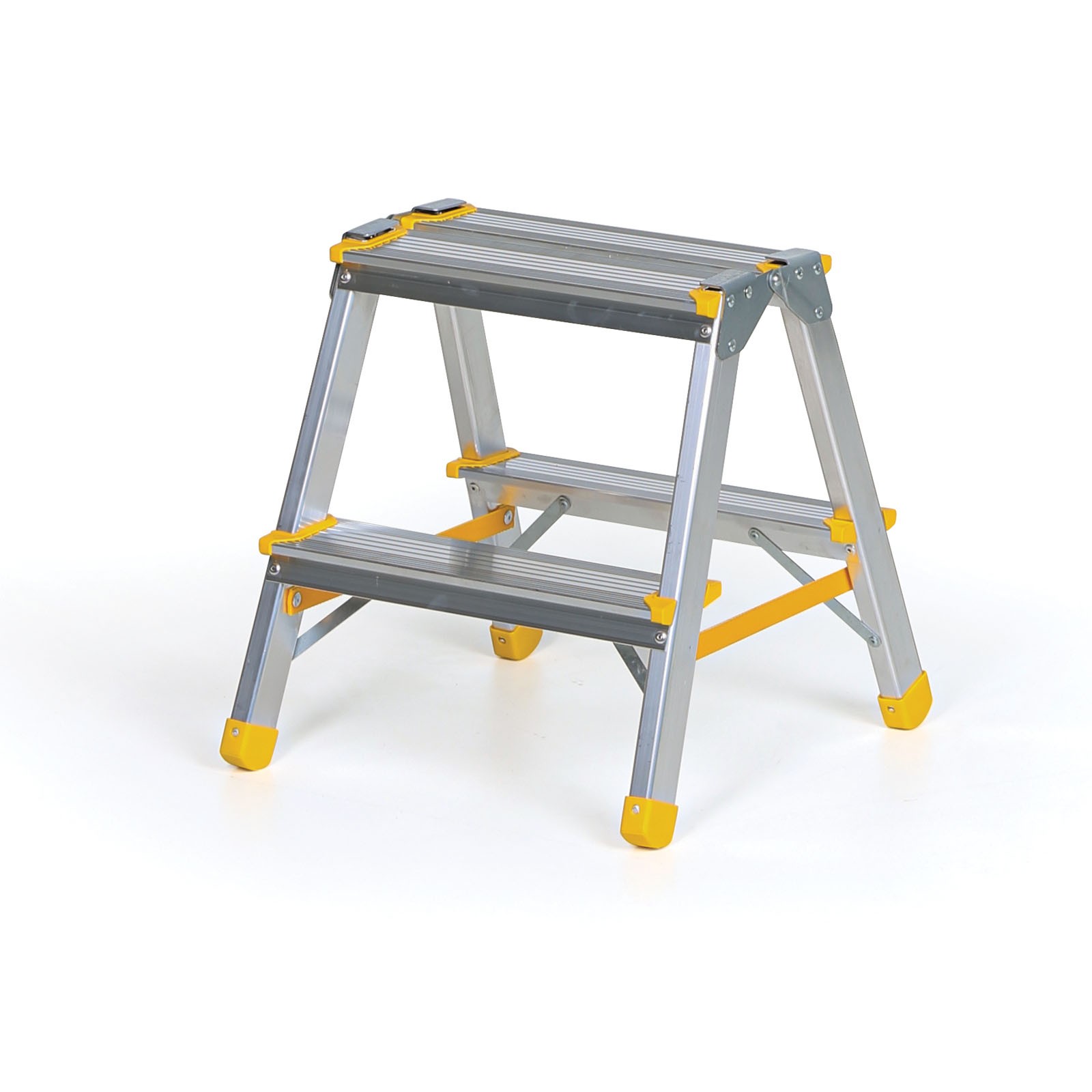 Aluminiowe stopnie dwustronne ALVE EUROSTYL, 2x2 stopnie, wysokość 0,4 m