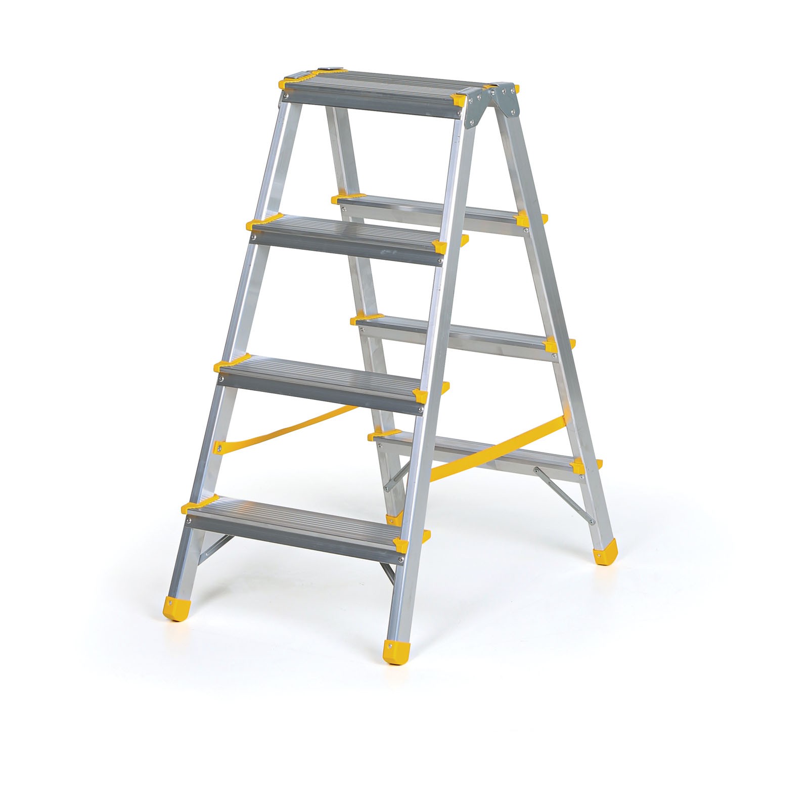 Aluminiowe stopnie dwustronne ALVE EUROSTYL, 2x4 stopnie, wysokość 0,84 m